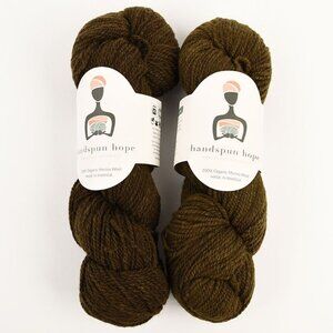 Handspun Hope Yarn 2 Skein Lot 100% Organic Merino Wool Rwanda Rich Cosmos